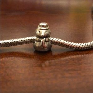 Pandora snow man charm